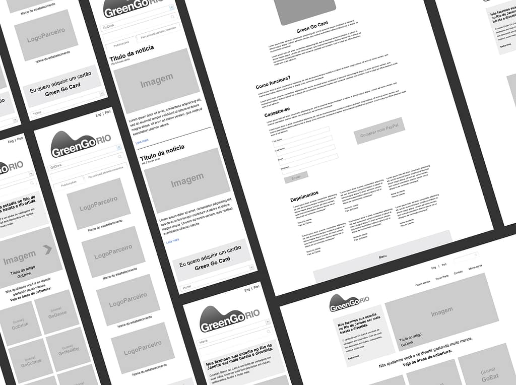 onyxstudio.ch - GreenGo Wireframes