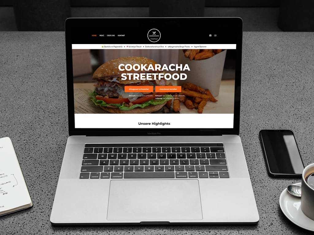 Onyx Creative Studio - Projekt Cookaracha - Website 1